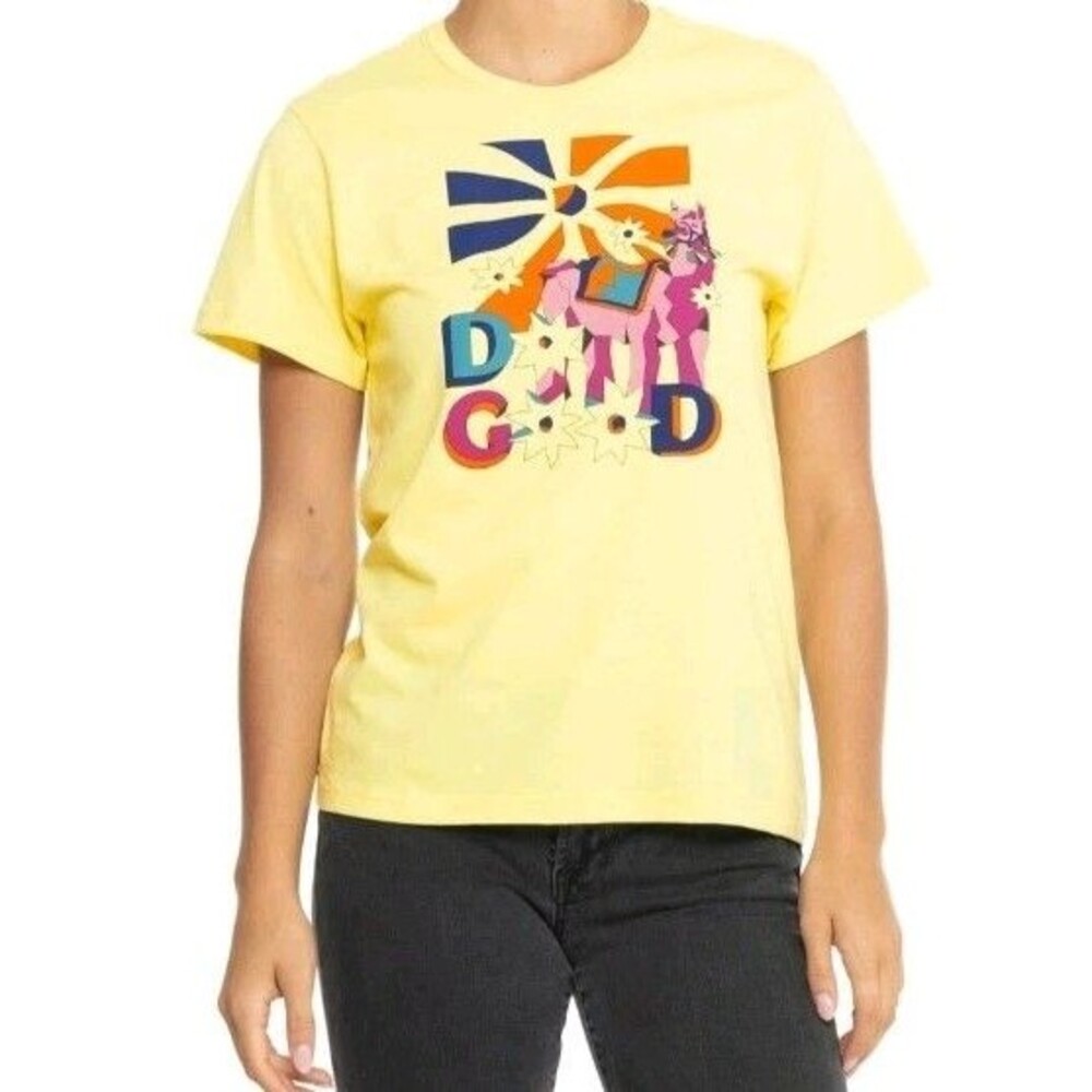 Cotopaxi Women's Pompones Do Good Short Sleeve Graphic Tee T Shirt Size S